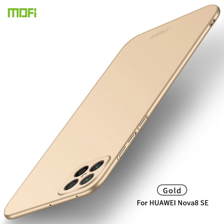 For Huawei nova 8 SE MOFI Frosted PC Ultra-thin Hard Case (Gold) by MOFI
