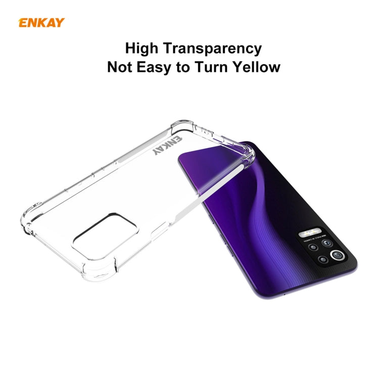 For LG K52 / Q52 / K62 / K62+ Hat-Prince ENKAY Clear TPU Shockproof Case Soft Anti-slip Cover by ENKAY