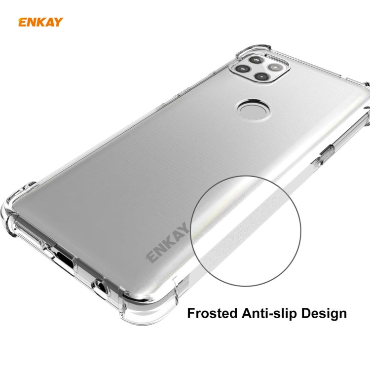 For Motorola Moto G 5G Hat-Prince ENKAY Clear TPU Shockproof Case Soft Anti-slip Cover by ENKAY