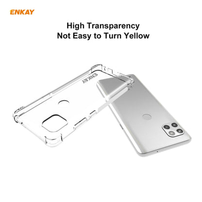 For Motorola Moto G 5G Hat-Prince ENKAY Clear TPU Shockproof Case Soft Anti-slip Cover by ENKAY