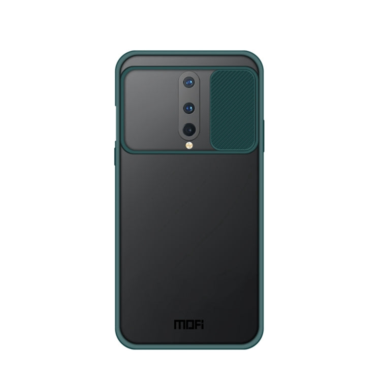 For OnePlus 8 MOFI Xing Dun Series Translucent Frosted PC + TPU Privacy Anti-glare Shockproof All-inclusive Protective Case(Green) by MOFI