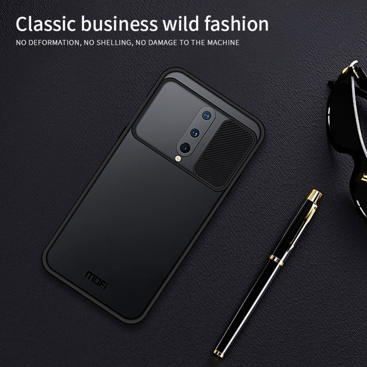 For OnePlus 8 MOFI Xing Dun Series Translucent Frosted PC + TPU Privacy Anti-glare Shockproof All-inclusive Protective Case(Green) by MOFI