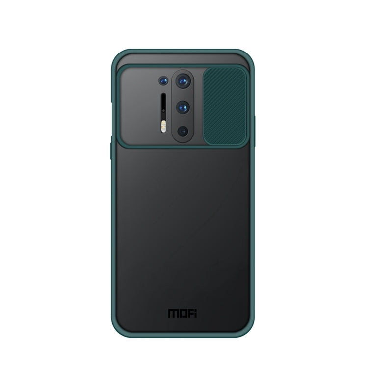 For OnePlus 8 Pro MOFI Xing Dun Series Translucent Frosted PC + TPU Privacy Anti-glare Shockproof All-inclusive Protective Case(Green) by MOFI