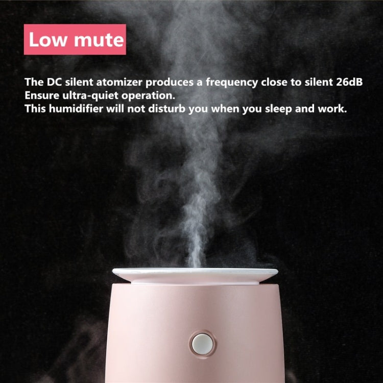 Concise Fish Pattern Mini Home Mute Bedroom Student Dormitory Office Portable USB Wireless Durable Humidifier(Red) by bashfashion