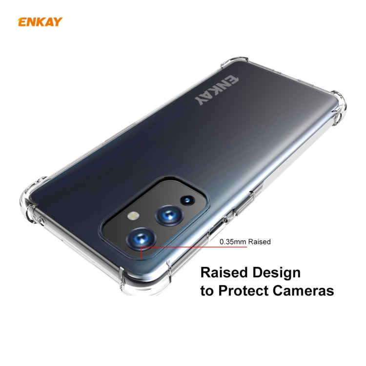 For OnePlus 9 Hat-Prince ENKAY Clear TPU Shockproof Case Soft Anti-slip Cover by ENKAY