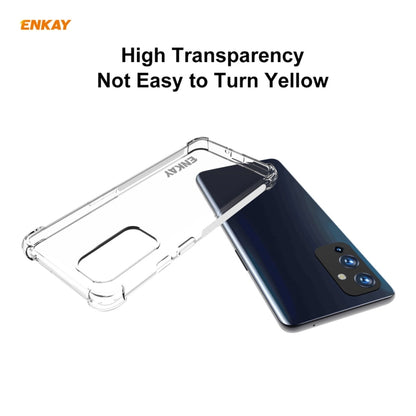 For OnePlus 9 Hat-Prince ENKAY Clear TPU Shockproof Case Soft Anti-slip Cover by ENKAY