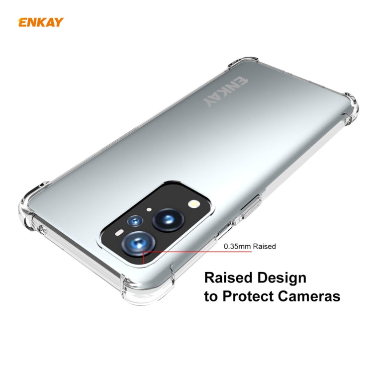 For OnePlus 9 Pro Hat-Prince ENKAY Clear TPU Shockproof Case Soft Anti-slip Cover by ENKAY