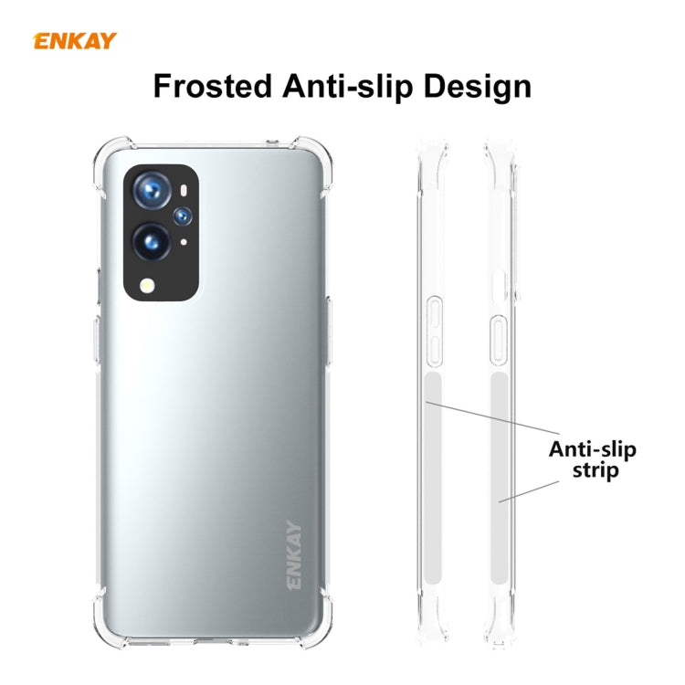 For OnePlus 9 Pro Hat-Prince ENKAY Clear TPU Shockproof Case Soft Anti-slip Cover by ENKAY