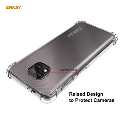 For Motorola Moto G Power 2021 Hat-Prince ENKAY Clear TPU Shockproof Case Soft Anti-slip Cover by ENKAY