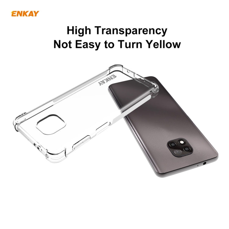 For Motorola Moto G Power 2021 Hat-Prince ENKAY Clear TPU Shockproof Case Soft Anti-slip Cover by ENKAY