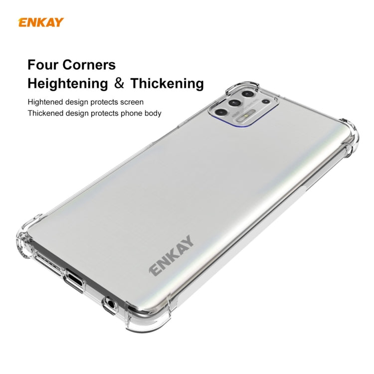 For Motorola Moto G Stylus 2021 Hat-Prince ENKAY Clear TPU Shockproof Case Soft Anti-slip Cover by ENKAY