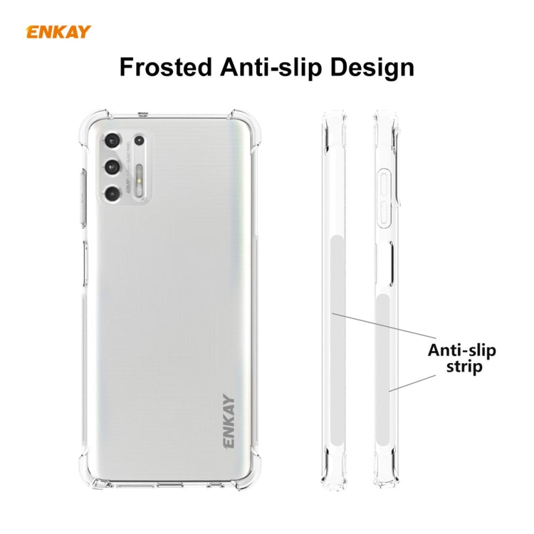 For Motorola Moto G Stylus 2021 Hat-Prince ENKAY Clear TPU Shockproof Case Soft Anti-slip Cover by ENKAY