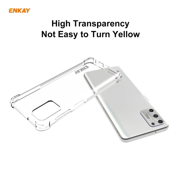 For Motorola Moto G Stylus 2021 Hat-Prince ENKAY Clear TPU Shockproof Case Soft Anti-slip Cover by ENKAY