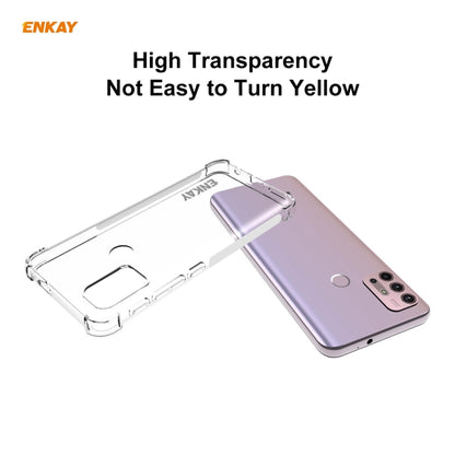 For Motorola Moto G30 / G10 Hat-Prince ENKAY Clear TPU Shockproof Case Soft Anti-slip Cover by ENKAY