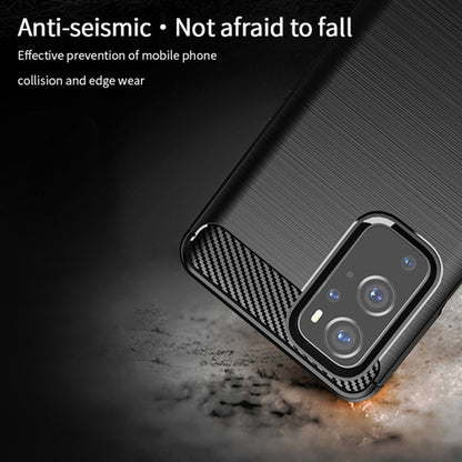 For OnePlus 9 Pro MOFI Gentleness Series Brushed Texture Carbon Fiber Soft TPU Case(Black) by MOFI
