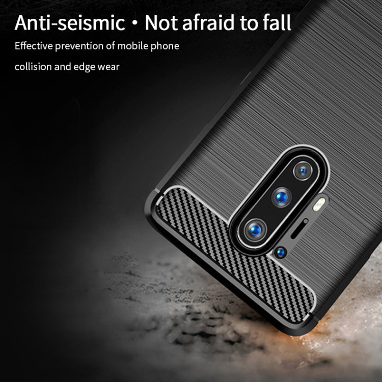 For OnePlus 8 Pro MOFI Gentleness Series Brushed Texture Carbon Fiber Soft TPU Case(Red) by MOFI