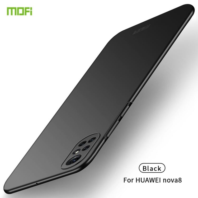 For Huawei Nova 8 MOFI Frosted PC Ultra-thin Hard Case(Black) by MOFI