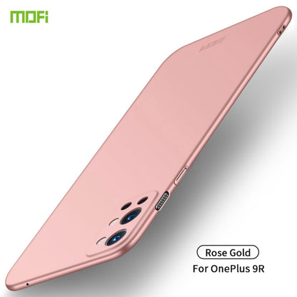 For OnePlus 9R MOFI Frosted PC Ultra-thin Hard Case(Rose gold) by MOFI