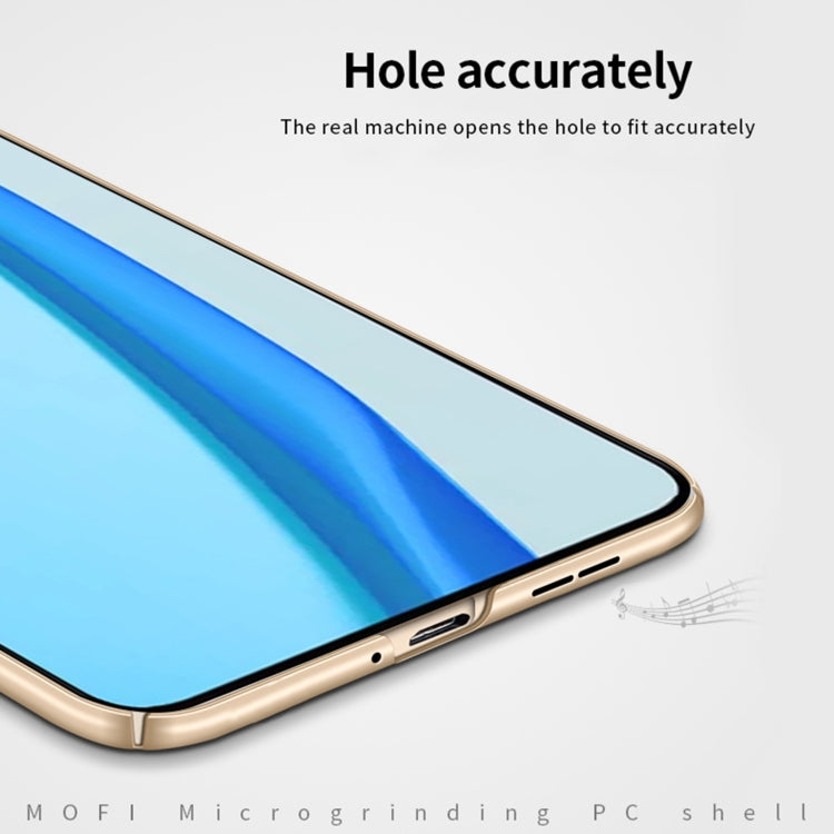 For OnePlus 9R MOFI Frosted PC Ultra-thin Hard Case(Rose gold) by MOFI