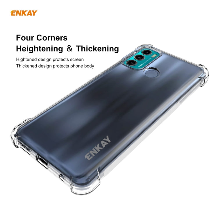 For Motorola Moto G60 / G40 Fusion ENKAY Hat-Prince Clear TPU Shockproof Case Soft Anti-slip Cover by ENKAY