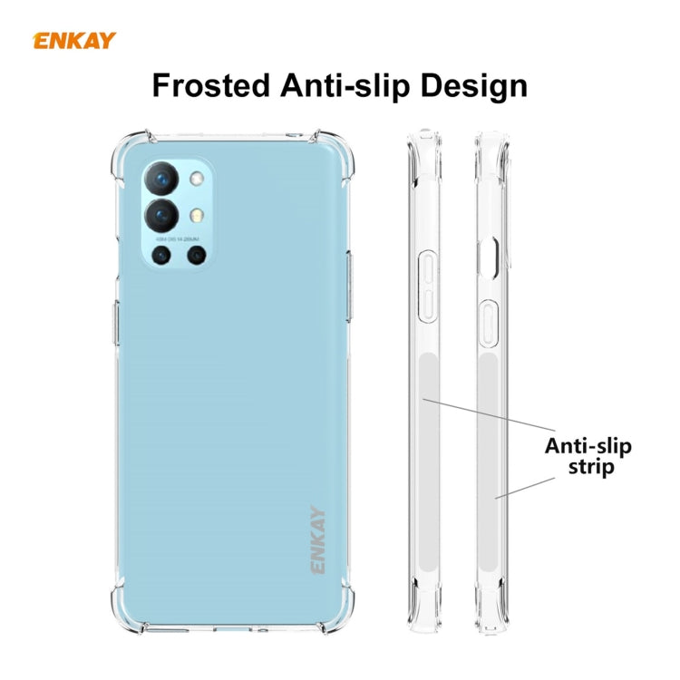 For OnePlus 9R ENKAY Hat-Prince Clear TPU Shockproof Case Soft Anti-slip Cover by ENKAY