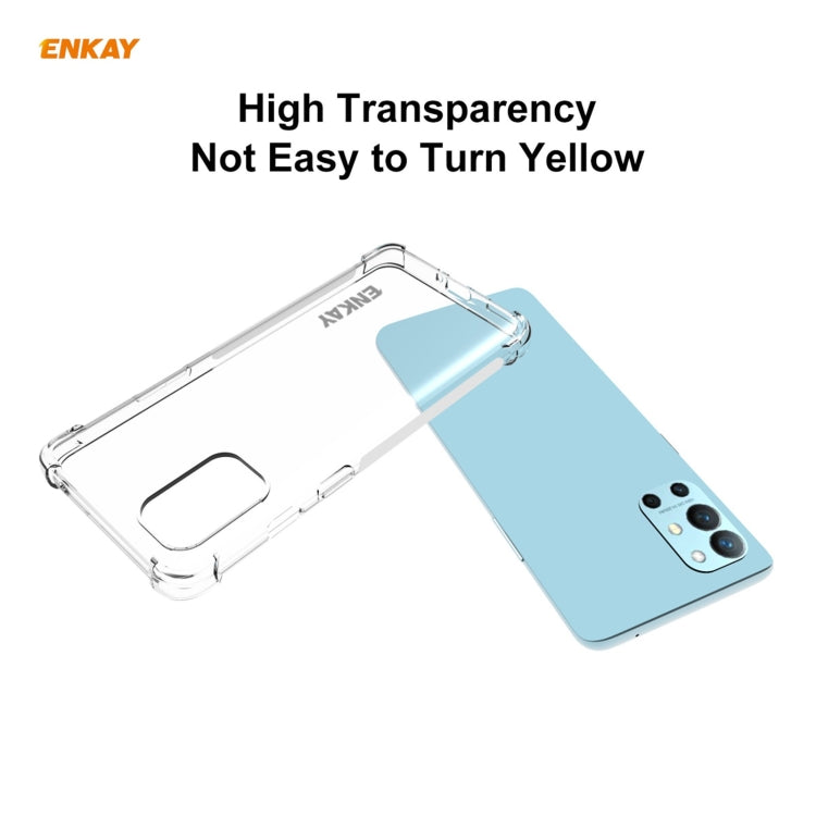 For OnePlus 9R ENKAY Hat-Prince Clear TPU Shockproof Case Soft Anti-slip Cover by ENKAY