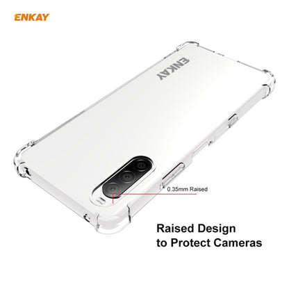For Sony Xperia 10 III ENKAY Hat-Prince Clear TPU Shockproof Case Soft Anti-slip Cover by ENKAY