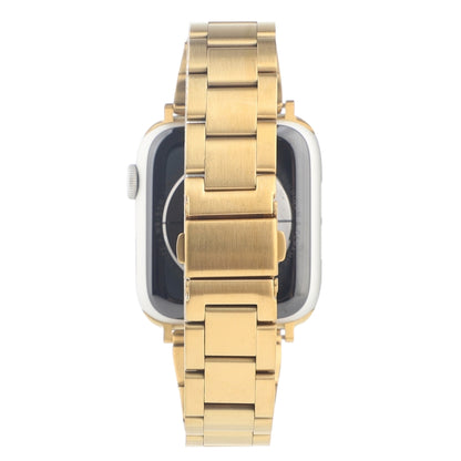 Stainless Steel Three Beads Hand Detachable Xiaoman Waist Strap Wristband For Series 7 41mm / 6 & SE & 5 & 4 40mm / 3 & 2 & 1 38mm(Gold) by bashfashion