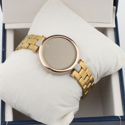 Stainless Steel Three Beads Hand Detachable Xiaoman Watch Band For Garmin Lily(Gold) by bashfashion