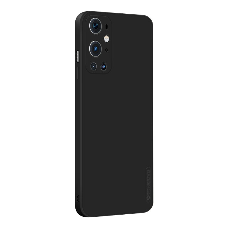 For OnePlus 9 Pro PINWUYO Touching Series Liquid Silicone TPU Shockproof Case(Black) by PINWUYO