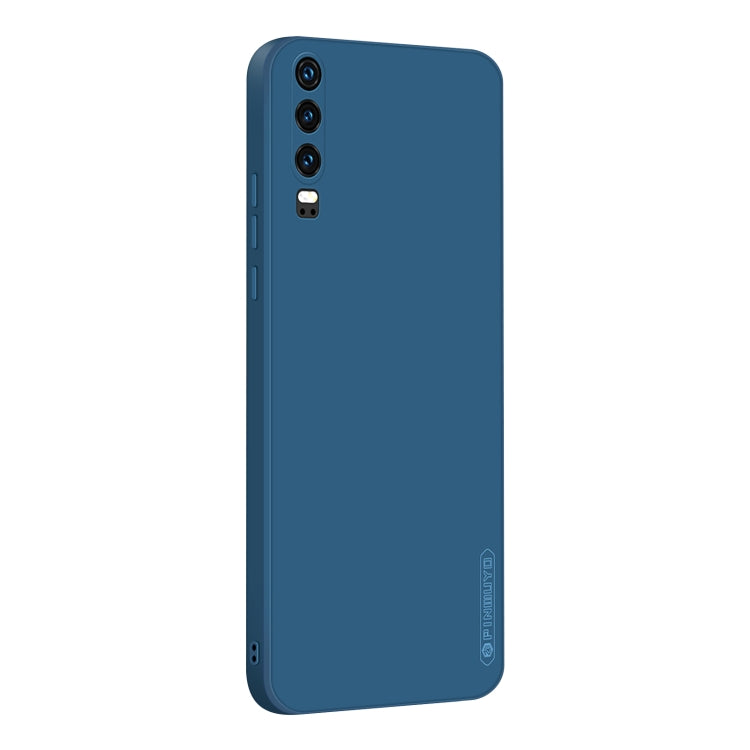 For Huawei P30 PINWUYO Sense Series Liquid Silicone TPU Mobile Phone Case(Blue) by PINWUYO