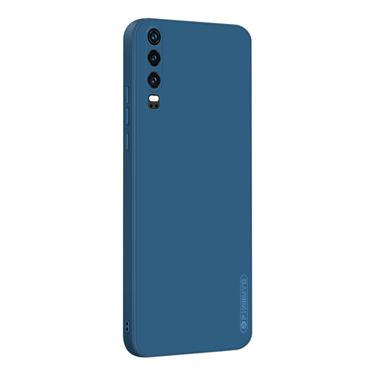 For Huawei P30 PINWUYO Sense Series Liquid Silicone TPU Mobile Phone Case(Blue) by PINWUYO