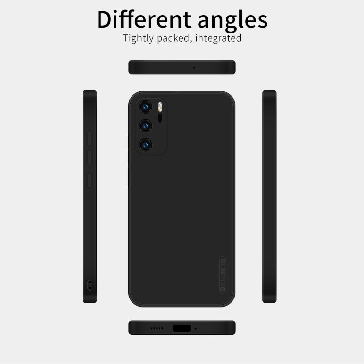 For Huawei P40 PINWUYO Sense Series Liquid Silicone TPU Mobile Phone Case(Black) by PINWUYO