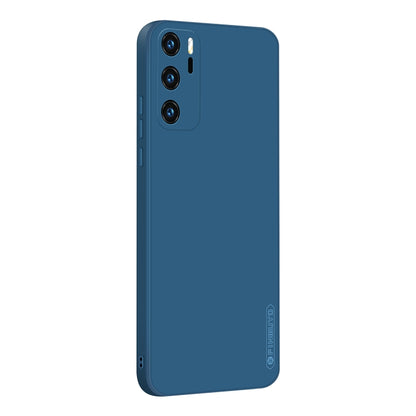 For Huawei P40 PINWUYO Sense Series Liquid Silicone TPU Mobile Phone Case(Blue) by PINWUYO