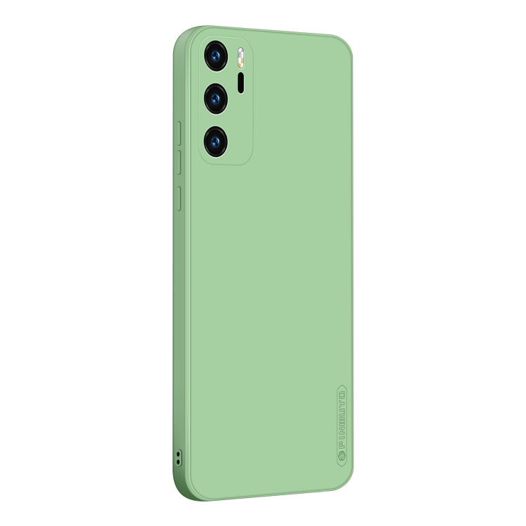 For Huawei P40 PINWUYO Sense Series Liquid Silicone TPU Mobile Phone Case(Green) by PINWUYO