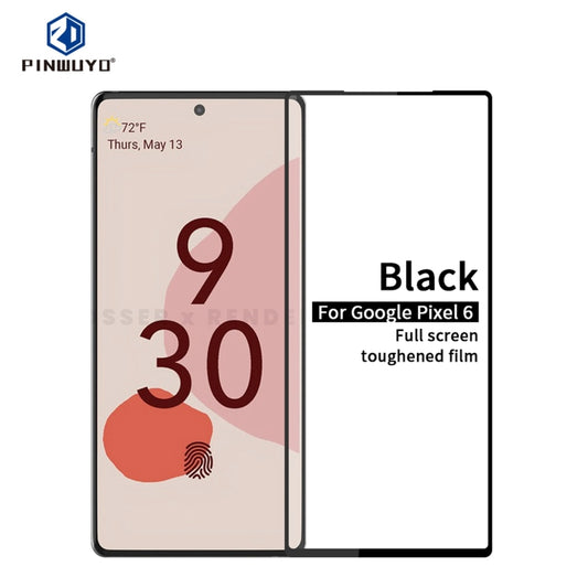 For Google Pixel 6 PINWUYO 9H 2.5D Full Screen Tempered Glass Film(Black) by PINWUYO