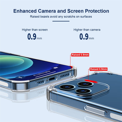For iPhone 12 Pro Hat-Prince ENKAY Clear TPU Shockproof Airbag Soft Case + Camera Lens Glass Film by ENKAY