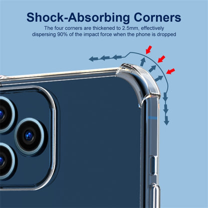 For iPhone 11 Pro Max Hat-Prince ENKAY Clear TPU Shockproof Airbag Soft Case + Camera Lens Glass Film by ENKAY