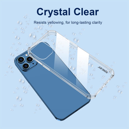 For iPhone 11 Hat-Prince ENKAY Clear TPU Shockproof Airbag Soft Case + Camera Lens Glass Film by ENKAY