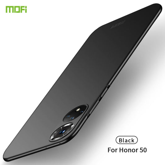 For Honor 50 MOFI Frosted PC Ultra-thin Hard Case(Black) by MOFI