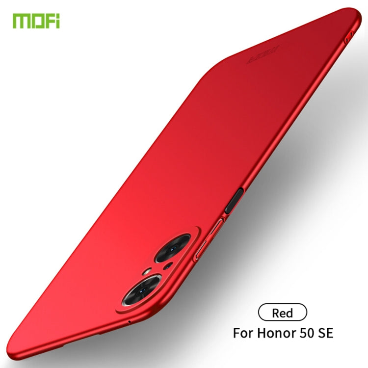 For Honor 50 SE MOFI Frosted PC Ultra-thin Hard Case(Red) by MOFI