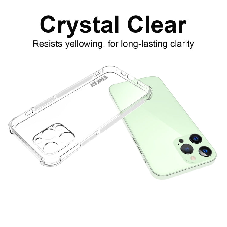 For iPhone 13 Pro Hat-Prince ENKAY Clear TPU Shockproof Soft Case Drop Protection Cover by ENKAY