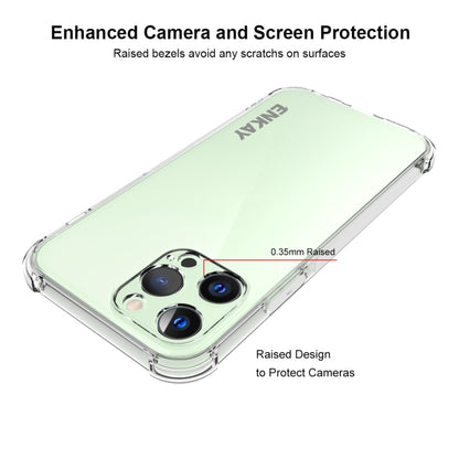For iPhone 13 Pro Hat-Prince ENKAY Clear TPU Shockproof Soft Case Drop Protection Cover by ENKAY