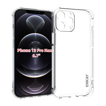 For iPhone 13 Pro Max Hat-Prince ENKAY Clear TPU Shockproof Soft Case Drop Protection Cover by ENKAY