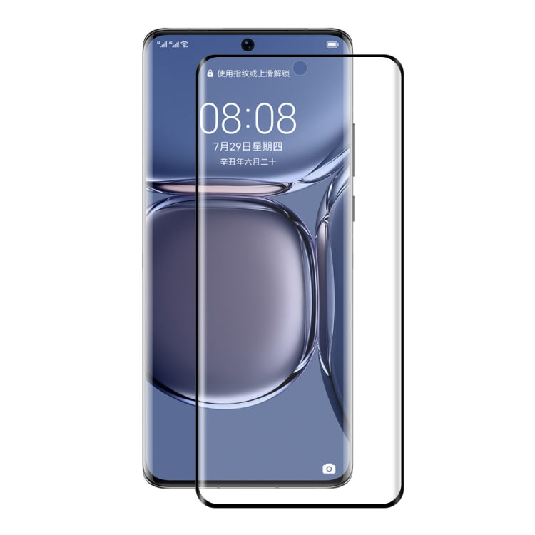 For Huawei P50 Pro ENKAY Hat-Prince 3D Curved Explosion-proof Full Coverage Film Heat Bending Tempered Glass Protector by ENKAY