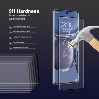 2 PCS For Huawei P50 Pro ENKAY 3D Heat Bending Tempered Glass Film by ENKAY