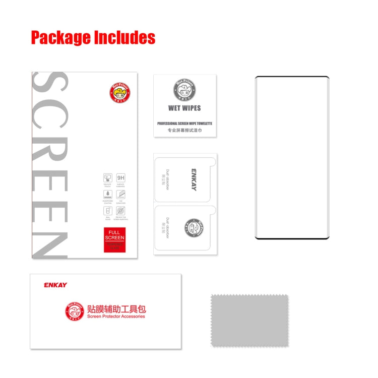 1 PCS For Honor Magic3 / 3 Pro / 3 Pro+ ENKAY Hat-Prince 3D Curved Explosion-proof Full Coverage Film Heat Bending Tempered Glass Protector by ENKAY