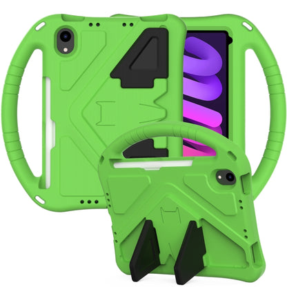 For iPad mini 6 / mini 2024 EVA Shockproof Tablet Case with Holder(Green) by bashfashion