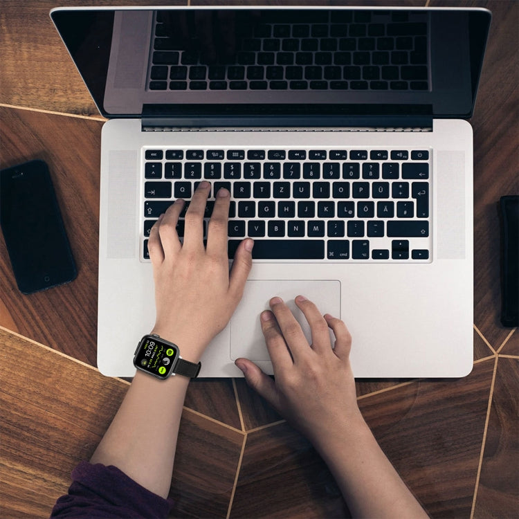 Leather Strap Watch Band For Apple Watch Ultra 49mm&Watch Ultra 2 49mm / Series 9&8&7 45mm / SE 3&SE 2&6&SE&5&4 44mm / 3&2&1 42mm(Pink) by bashfashion