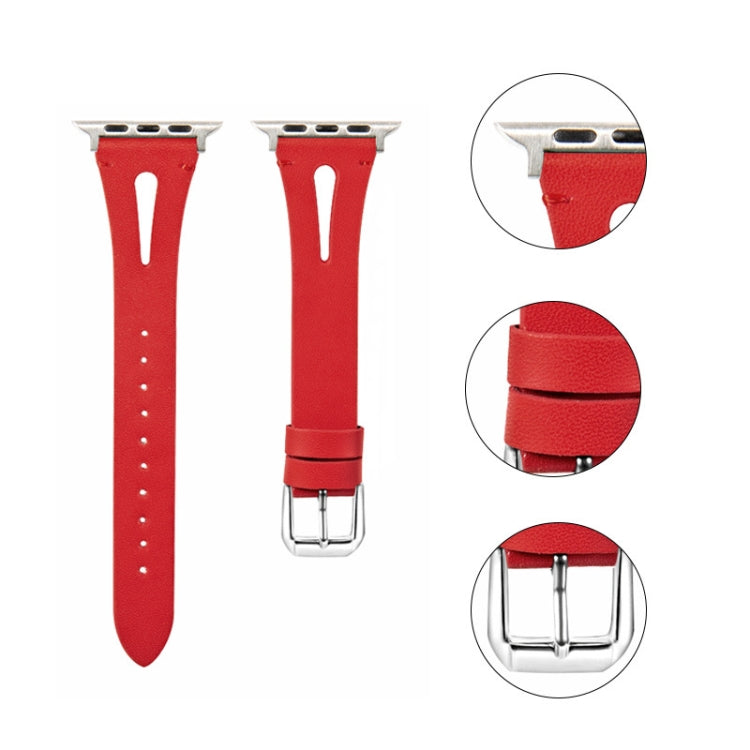 Leather Strap For Apple Watch Ultra 49mm&Watch Ultra 2 49mm / Series 9&8&7 45mm / SE 3&SE 2&6&SE&5&4 44mm / 3&2&1 42mm(White) by bashfashion